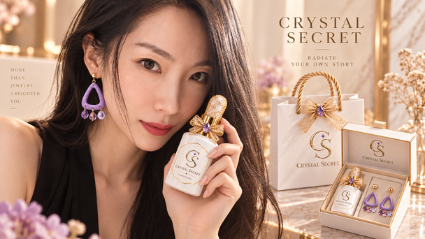 Purple crystal 紫水晶扇形花系列